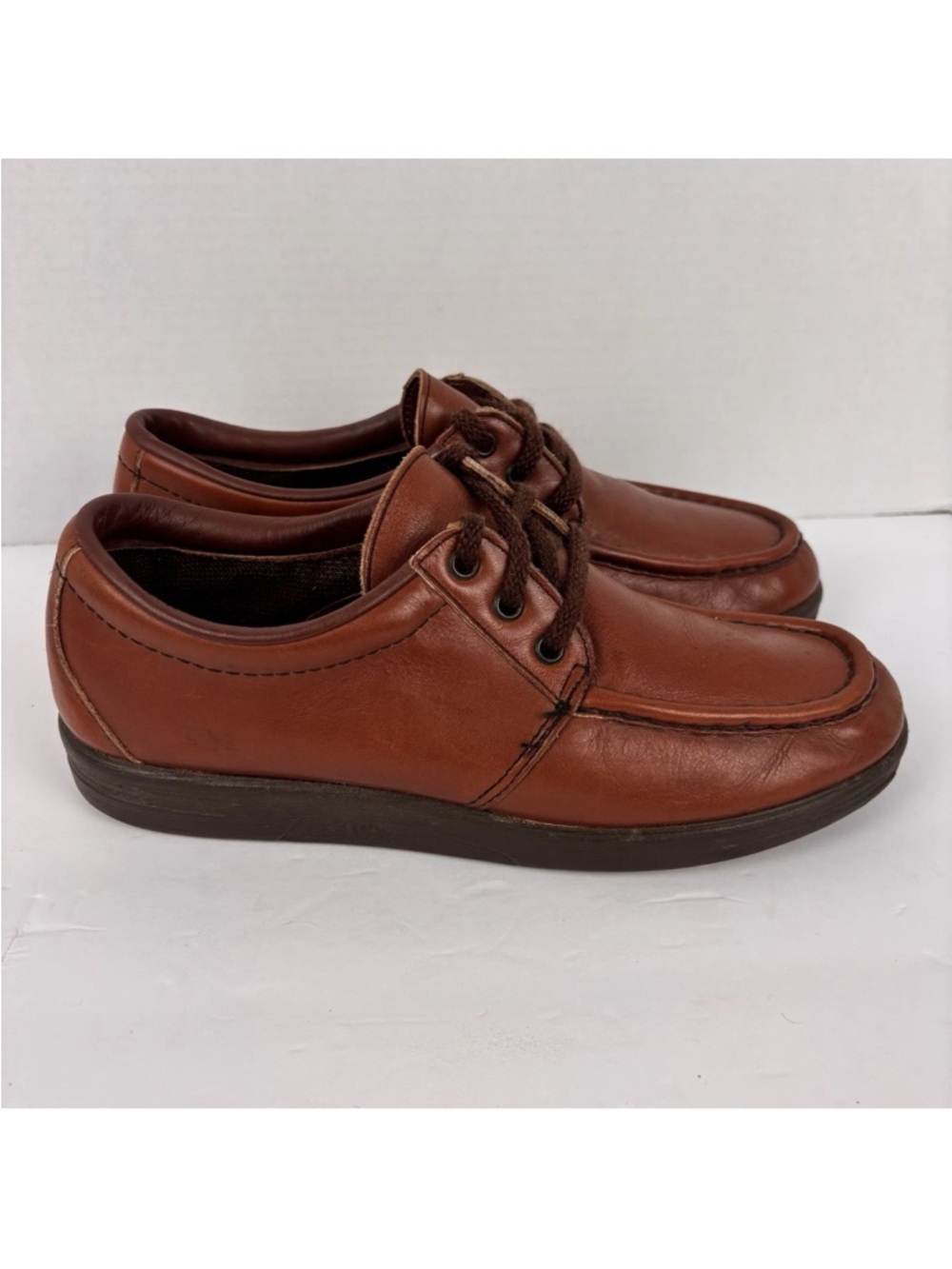 Red Wing Dunoon SD Men’s US 9.5B Brown Leather Soft Toe Moc Casual Oxford Shoes